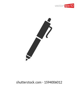 Pen Education Icon Design Vector