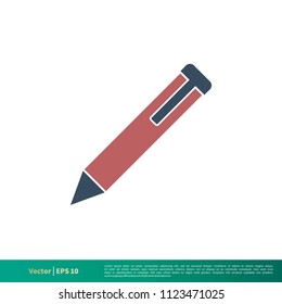 Pen - Education Icon Vector Logo Template Illustration Design. Vector EPS 10.