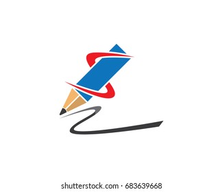 Pen Education Logo Design