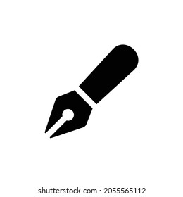 pen fancy Icon. Flat style design isolated on white background. Vector illustration