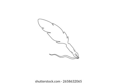 
Pluma de la pluma continua de una línea de dibujo de Ilustración vectorial
