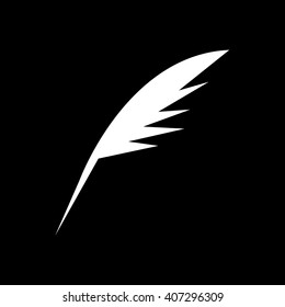 Pen Feather Icon Illustration design