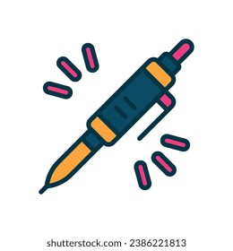 pen filled color icon. vector icon for your website, mobile, presentation, and logo design.
