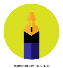 Pen flat icon