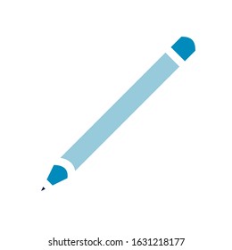 Pen flat icon design vector illustration