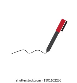 pen flat icon  education  drawing  sketch. illustration vector