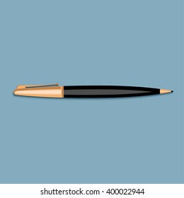 Pen flat icon. Vector illustration