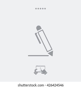 Pen - Flat vector icon