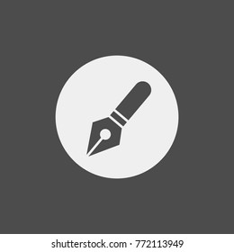 Pen flat vector icon