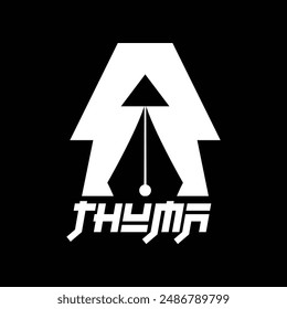 Minimales Logo-Design für die Stiftvorderseite