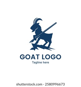 Pen goat logo design, premium logo