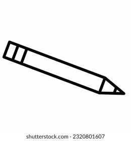 Icono del vector gráfico de la pluma Isolación Ilustración sobre fondo blanco