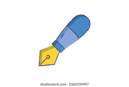 Pen hand drawn vector illustration