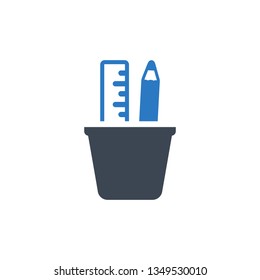 Pen holder icon