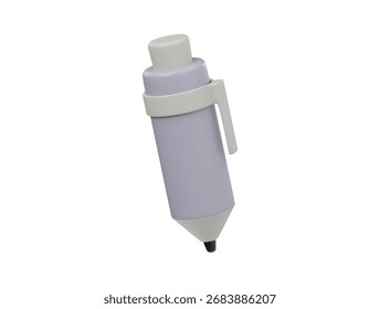 Ícone de caneta ilustração renderizada 3d