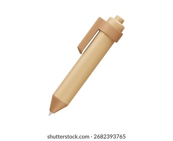 Icono de pluma Ilustración de representación 3D