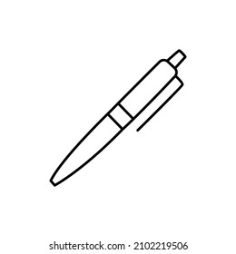 Pen Icon  in black line style icon, style isolated on white background