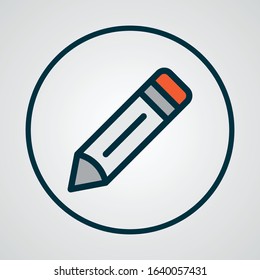 Pen icon colored line symbol. Premium quality isolated writing element in trendy style.