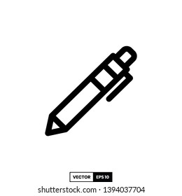 Pen icon, design inspiration vector template for education web design or mobile app