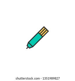 Pen icon design. Stationery icon vector illustration