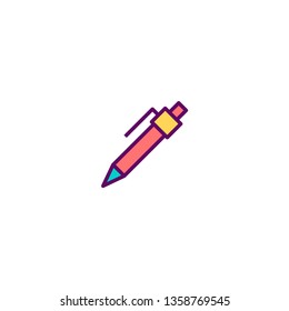Pen icon design. Stationery icon vector illustration