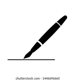 pen icon design template vector