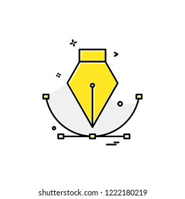 Pen icon design vector