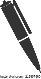 Icono de la pluma, vector de icono educativo
