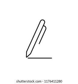 a pen icon. Element of school icon for mobile concept and web apps. Thin line a pen icon can be used for web and mobile