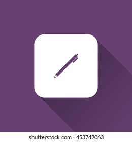 pen icon. flat design