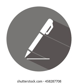 Pen  icon. Flat design.