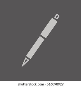 Pen icon. Flat design.