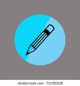 pen icon flat design