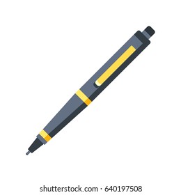 Pen icon. Flat design graphic illustration. Vector pen icon