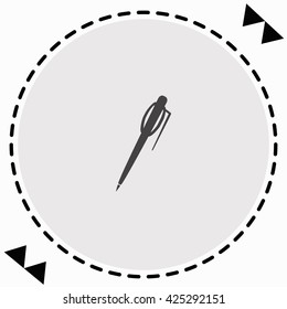 Pen icon Flat Design. Isolated Illustration.
