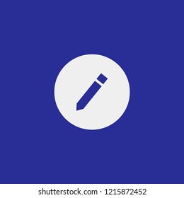 Pen icon. Flat design. Writing a message