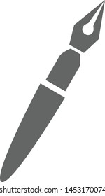 Pen icon flat illustration design