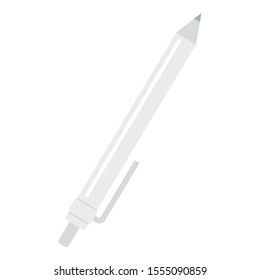 Pen icon. Flat illustration of pen vector icon for web design