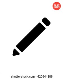 Pen Icon Flat Style Isolated Vector Illustration