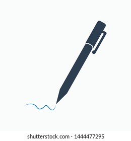 Pen icon. Flat style vector EPS.