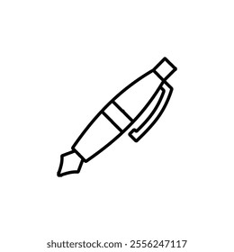 pen icon Flat symbol set outline