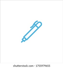 pen icon flat vector logo design trendy illustration signage symbol graphic simple