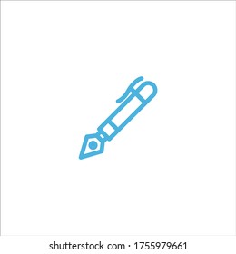 pen icon flat vector logo design trendy illustration signage symbol graphic simple