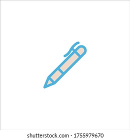 pen icon flat vector logo design trendy illustration signage symbol graphic simple