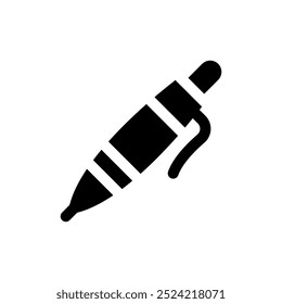 pen icon glyph simple design illustration 