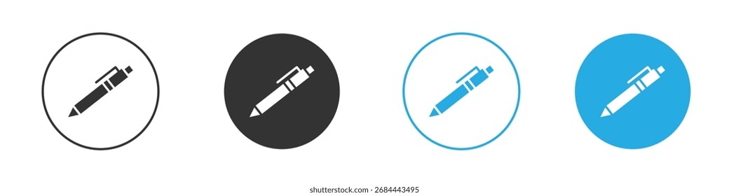 Pen icon. Graphic icon design template