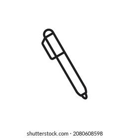 pen icon. high quality icons suitable for graphic assets for education, office, internet, web design, apps, drawing and coloring books, print media, etc. EPS 10 vector line icon