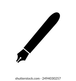 Pen icon illustrated on background