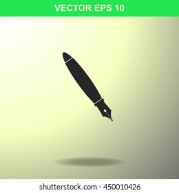 Pen icon. Illustration for business.