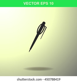Pen icon. Illustration for business.